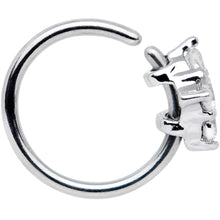 Load image into Gallery viewer, 20 Gauge 5/16'' Clear CZ Gem Cluster Seamless Circular Ring