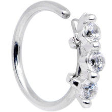 Load image into Gallery viewer, 20 Gauge 5/16'' Clear CZ Gem Sequence Shine Seamless Circular Ring