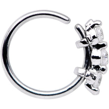 Load image into Gallery viewer, 20 Gauge 5/16'' Clear CZ Gem Sequence Shine Seamless Circular Ring