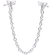 Load image into Gallery viewer, 20 Gauge 1/4'' Daring Dragonfly Chain Dangle Double Nose Bone