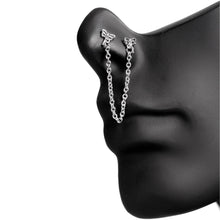 Load image into Gallery viewer, 20 Gauge 1/4'' Daring Dragonfly Chain Dangle Double Nose Bone