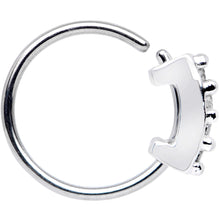 Load image into Gallery viewer, 20 Gauge 5/16'' Clear CZ Gem Quartet Shine Seamless Circular Ring