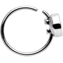 Load image into Gallery viewer, 20 Gauge 5/16'' White Synthetic Opal Inlay Seamless Circular Ring