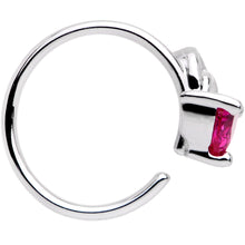 Load image into Gallery viewer, 20 Gauge 5/16'' Pink Gem Triangle Wave Seamless Circular Ring