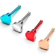 Load image into Gallery viewer, 20 Gauge 1/4'' Multi Tone Valentines Day Heart Nose Bone 4 Pack
