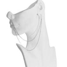 Load image into Gallery viewer, Handcrafted Nose to Ear Double Strand Chain