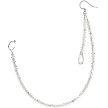Load image into Gallery viewer, Handmade Nose to Ear Sparkling Chain Created with Swarovski Crystals