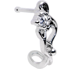 Load image into Gallery viewer, Clear CZ Gem Fashion Twist Faux Hoop Nose Bone